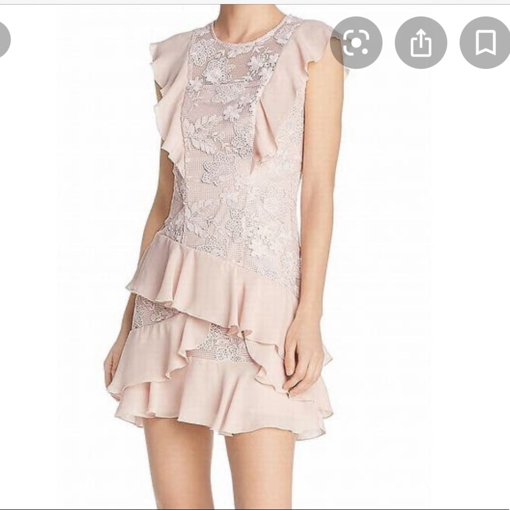 Parker Pearl Blush Dress sz 6 NWT